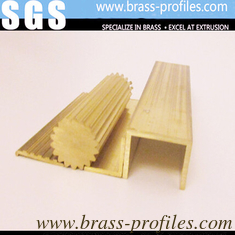 China Extrudierte Profile Kupfer mit speziellen Formen Messing Extrusionen fournisseur