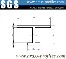 China Kupfer-Abschnitt und Profil 57-59% Kupfer-H-Abschnitt Messing H-Form fournisseur