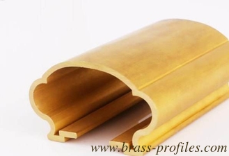 China Extrudierte Kupfergriffe Profile Messing Treppe Armlehnen Rahmen Designgriffe fournisseur