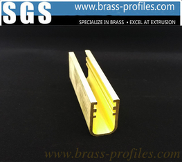 China Designed Decorative Brass Extruding U-Kanal Gerade und starke Messingspur fournisseur