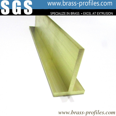 Massivgoldner Messing-T-Modierungsplatte / Extrudierende Kupfer-T-Schlittenrahmen fournisseur