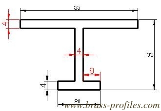 Kupfer-Abschnitt und Profil 57-59% Kupfer-H-Abschnitt Messing H-Form fournisseur