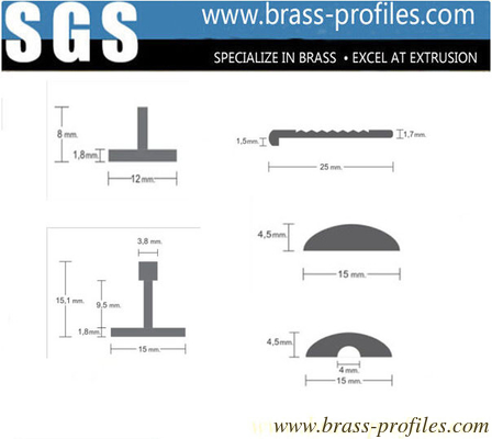 Quadratische Eckprofile aus Messing Dekorationsprofile aus Massivkupferprofile fournisseur