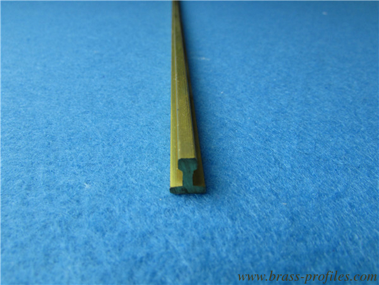 Messing Extrusion T Bar Pulls Design Kupfer T Slot Flat Bar Online fournisseur