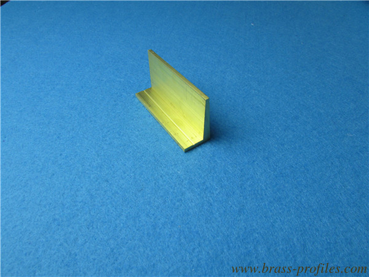 25 mm x 35 mm Messing Extrudierende H-Abschnitte Messing L-förmige Profile fournisseur