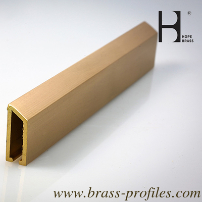 Gelbe Messing Extrusion U-Kanal Beste Option mit Standardverpackung fournisseur