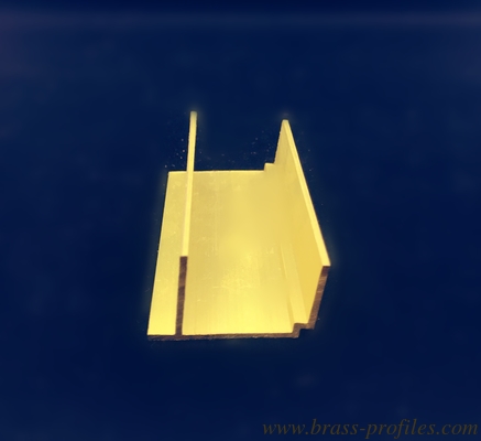 38 mm x 25 mm Messing-U-Abschnitte für Fensterranddekorationen fournisseur