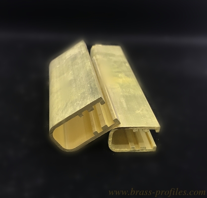 Designed Decorative Brass Extruding U-Kanal Gerade und starke Messingspur fournisseur