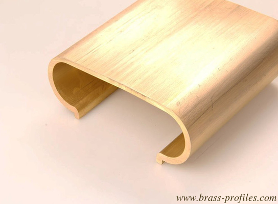 Luxuriöse Kupfer-Brass-Schienen-Hardware C38000 Legierungspflanzenprofile fournisseur