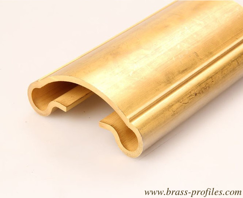 Luxuriöse Kupfer-Brass-Schienen-Hardware C38000 Legierungspflanzenprofile fournisseur