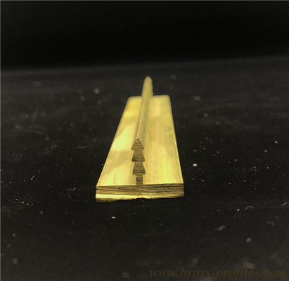 Spezielle Form Messing T Bar Kupfer Tee Streifen für Bodendekoration fournisseur