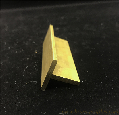 T-Formteile aus zeitlosem, massivem, extrudiertem Messing aus Metall mit einer Länge von 8 ft fournisseur