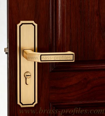 220mm x 50mm Kupfer-Schloss Kupferplatte Türschloss Innenausstattung Messing Griff Schloss fournisseur