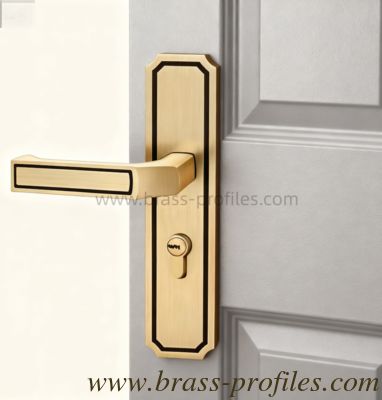 220mm x 50mm Kupfer-Schloss Kupferplatte Türschloss Innenausstattung Messing Griff Schloss fournisseur