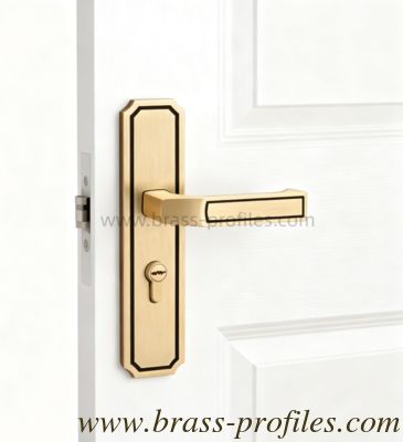 220mm x 50mm Kupfer-Schloss Kupferplatte Türschloss Innenausstattung Messing Griff Schloss fournisseur