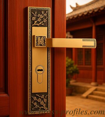 220 mm X 50 mm Kupferverschluss Schlafzimmertür Innenraum Messinggriffe fournisseur