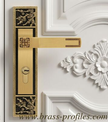 220x50mm langlebige Kupferverschließung mit Massivbraz geschmiedetem Hebel und Fassade Ideal für Eingangs- und Dummyanwendungen auf Holz fournisseur