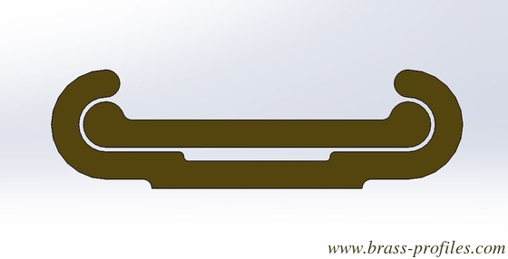 Profile aus massivem Messing/extrudierte Profile aus alter Messing fournisseur