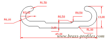 Profile aus massivem Messing/extrudierte Profile aus alter Messing fournisseur
